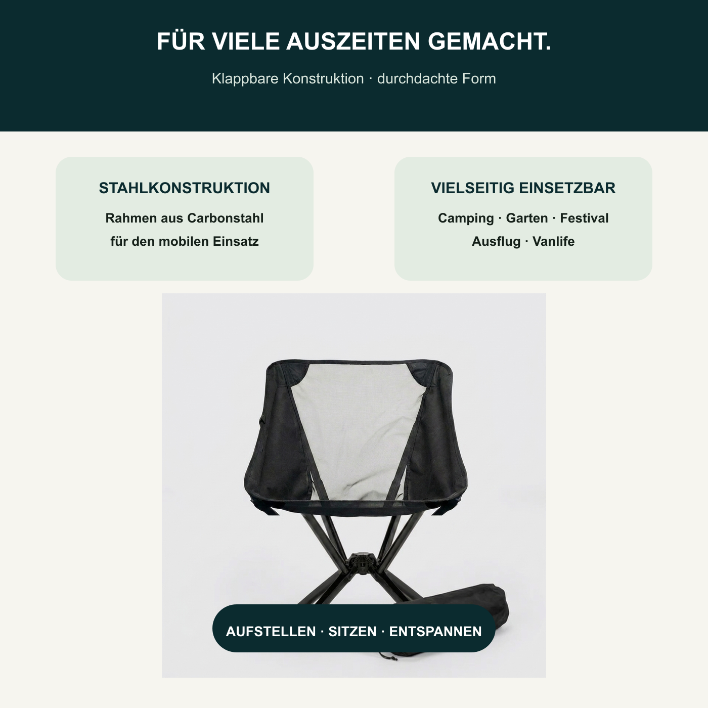 Azenvoria Campingstuhl