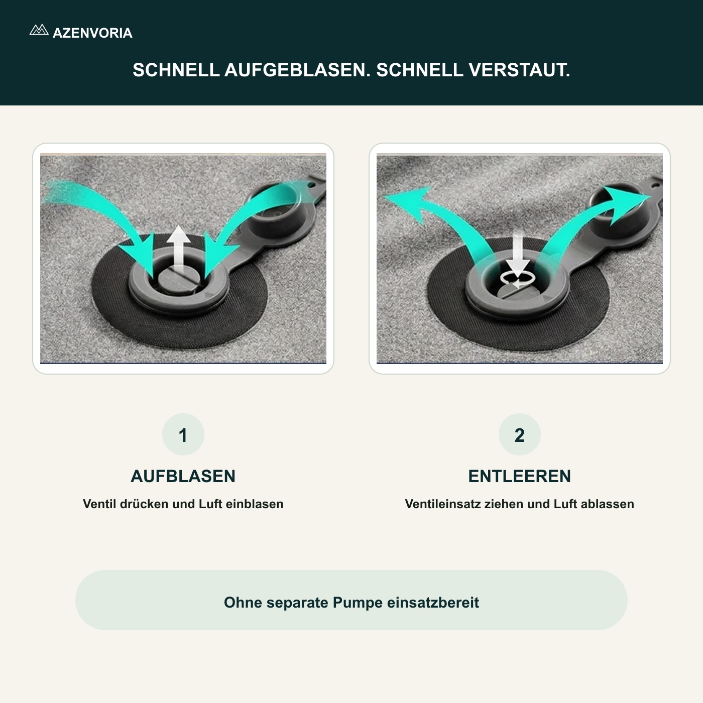 Azenvoria Campingkissen